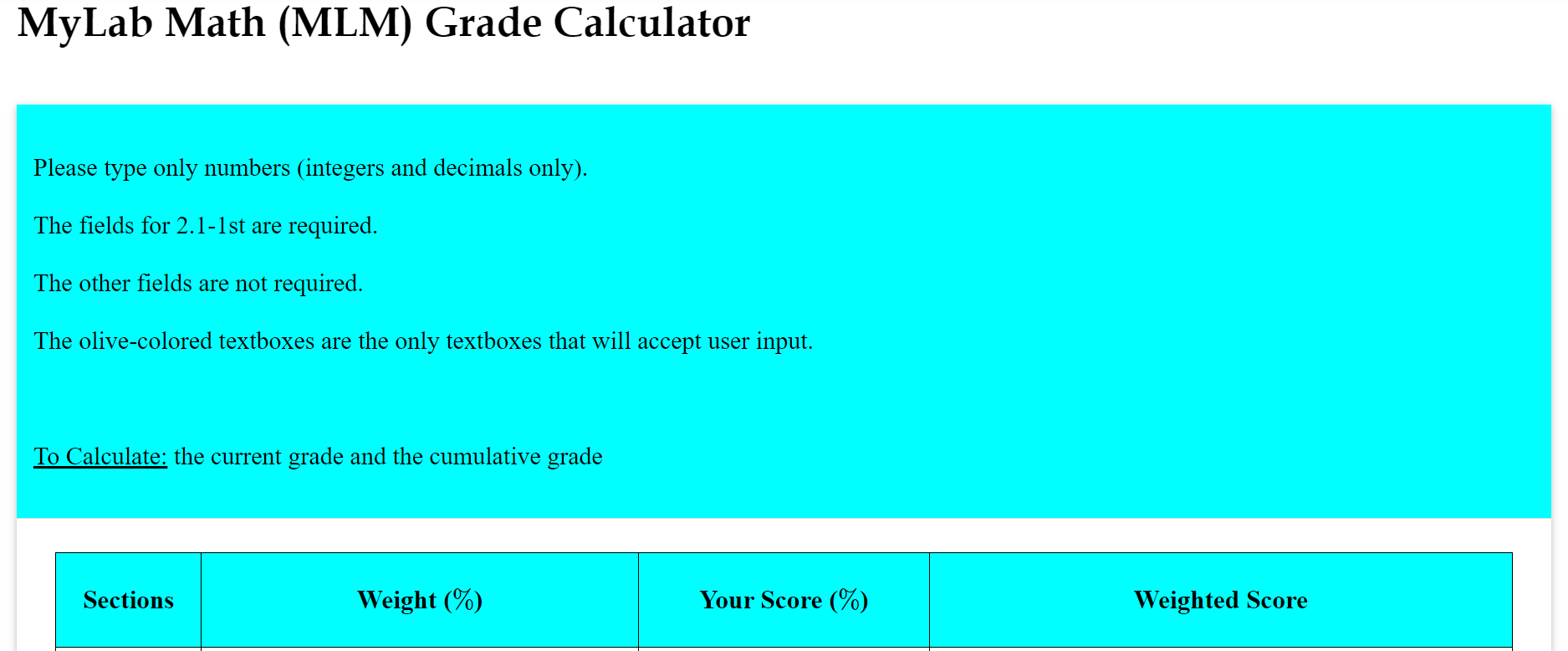 MLM Grade Example: Part 1