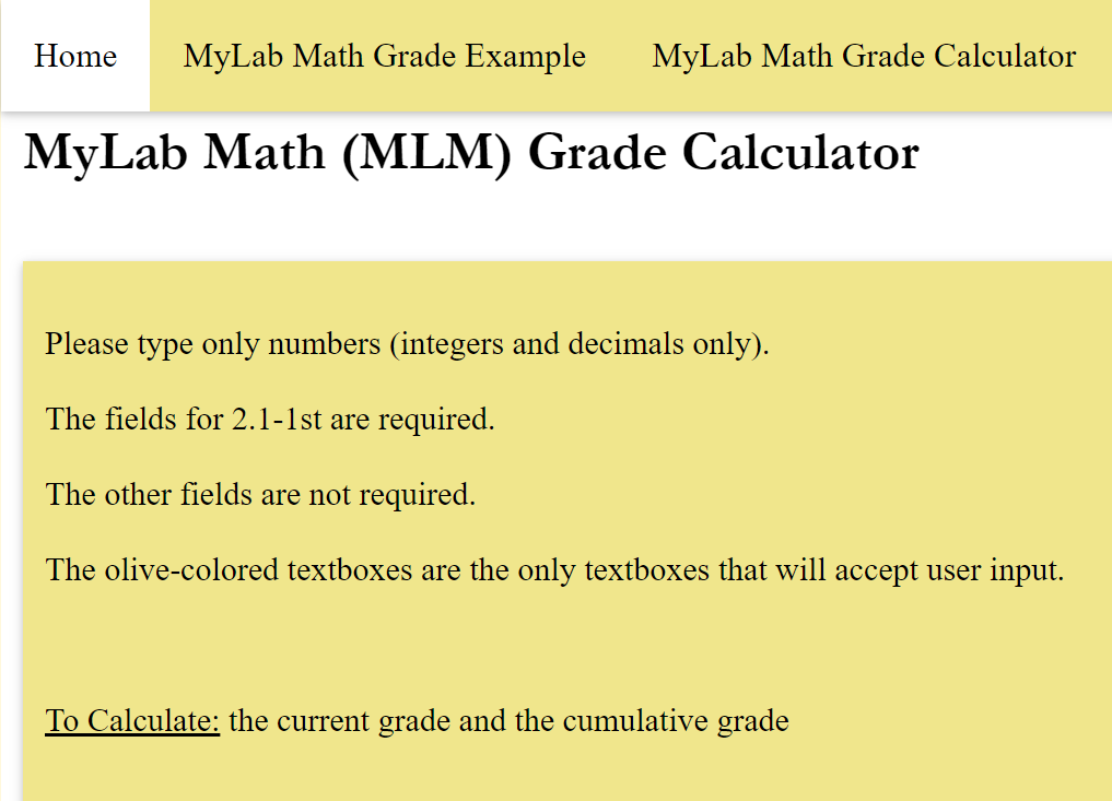 MLM Grade Example: Part 1